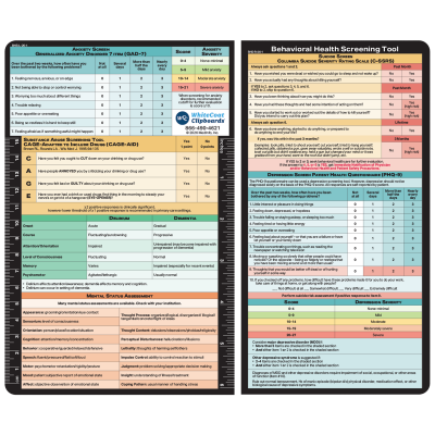 Behavioral Health Screening Adhesive Reference Label 